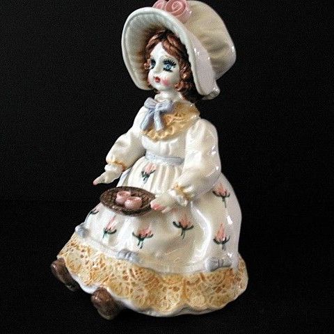Musical Doll Plays Fascination Lefton 1983 Porcelain Musical Doll Plays Fascination Lefton 1983 Porcelain