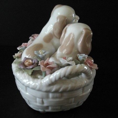 Music Box Suberto Puppies in a Basket You've Got a Friend Music Box Suberto Puppies in a Basket You've Got a Friend