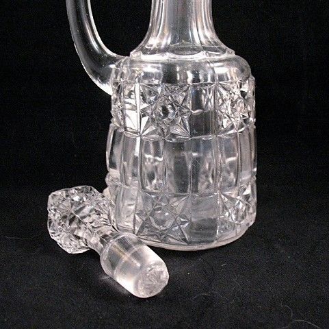 Cruet EAPG Stars Bars Bellaire Goblet ca 1892 Cruet EAPG Stars Bars Bellaire Goblet ca 1892