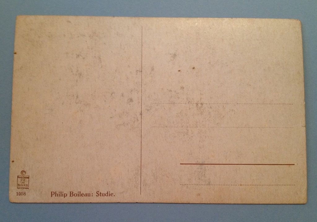 Rare Signed Philip Boileau -German Publisher Friedrich O. Wolter - 1058 Studie Rare Signed Philip Boileau -German Publisher Friedrich O. Wolter - 1058 Studie