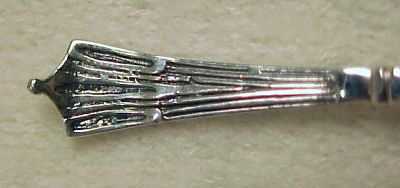 STERLING SILVER Salt Spoon Floral Art Deco Marked .925 STERLING SILVER Salt Spoon Floral Art Deco Marked .925