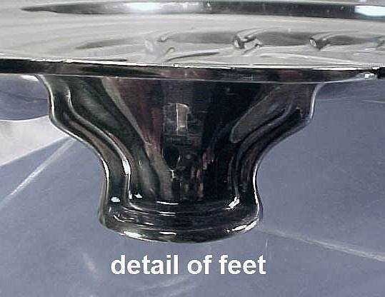 WALLACE Silver Plate 16" Oval Footed Meat Carving & Serving Platter Tray #6055N WALLACE Silver Plate 16" Oval Footed Meat Carving & Serving Platter Tray #6055N