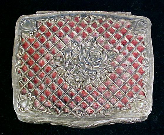 Vintage Silver Plated FILIGREE & REPOUSSE ROSE Footed Jewelry Box Jewel Casket Vintage Silver Plated FILIGREE & REPOUSSE ROSE Footed Jewelry Box Jewel Casket