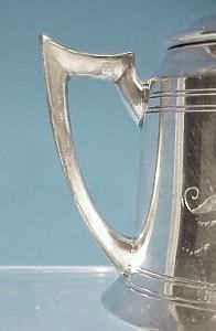 Antique F. B. ROGERS SILVER CO. Quadruple Silverplate Covered Sugar Bowl & Creamer Set - Monogram Antique F. B. ROGERS SILVER CO. Quadruple Silverplate Covered Sugar Bowl & Creamer Set - Monogram