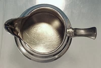 Antique F. B. ROGERS SILVER CO. Quadruple Silverplate Covered Sugar Bowl & Creamer Set - Monogram Antique F. B. ROGERS SILVER CO. Quadruple Silverplate Covered Sugar Bowl & Creamer Set - Monogram
