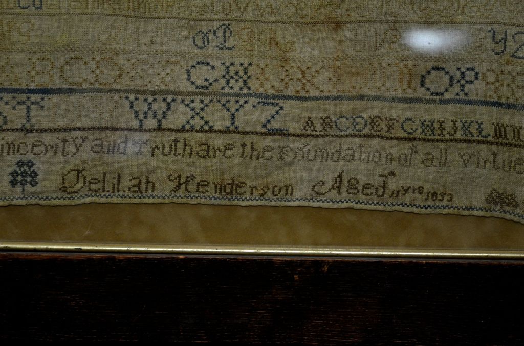 Child`s Sampler dated 1853 Child`s Sampler dated 1853