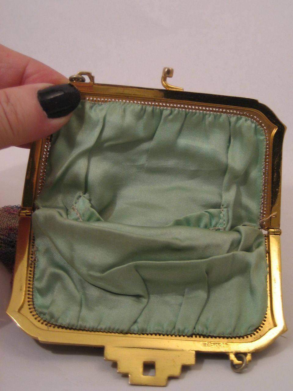 Vintage Whiting Davis Dresden Mesh Purse Handbag Bag 6 Drops Vintage Whiting Davis Dresden Mesh Purse Handbag Bag 6 Drops
