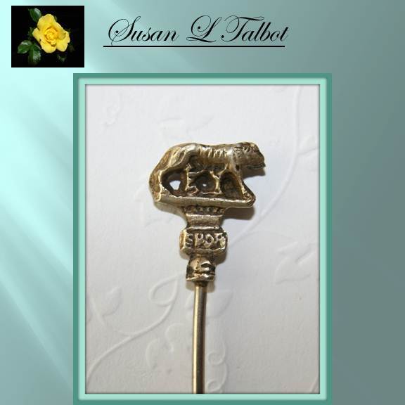 50% Off-Unusual Vintage Hat Pin - Light Silvery Goldtone 50% Off-Unusual Vintage Hat Pin - Light Silvery Goldtone