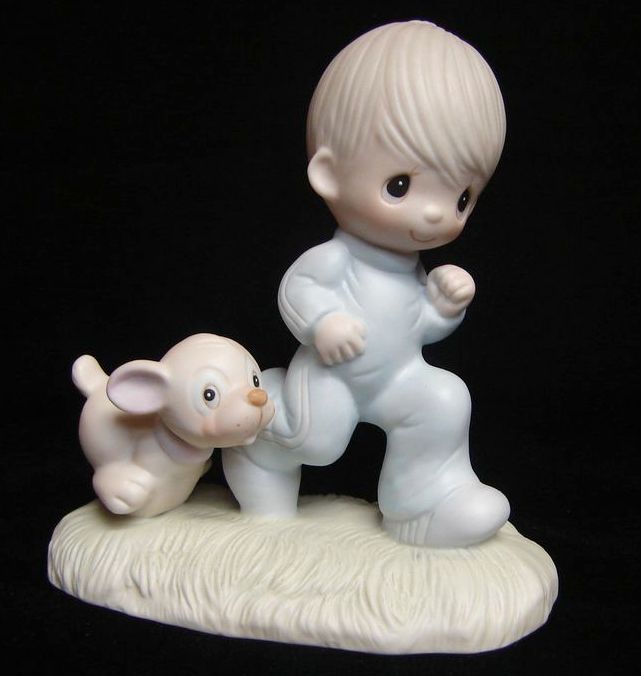 Vintage Precious Moments Figurine, God's Speed, E-3112 Vintage Precious Moments Figurine, God's Speed, E-3112