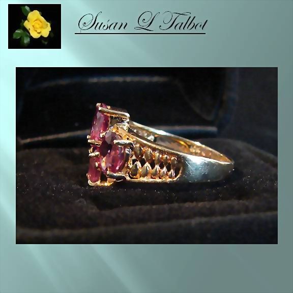 30% Off - 10K Yellow Gold Rhodolite Garnet Ring 30% Off - 10K Yellow Gold Rhodolite Garnet Ring