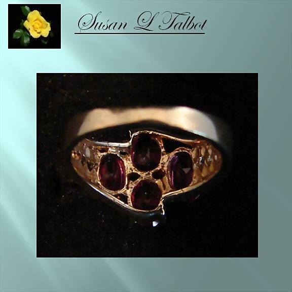 30% Off - 10K Yellow Gold Rhodolite Garnet Ring 30% Off - 10K Yellow Gold Rhodolite Garnet Ring