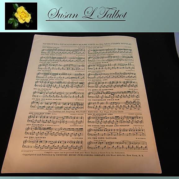 Reduced-Vintage Sheet Music "Gems From The Operas - Coronation March" 1912 Reduced-Vintage Sheet Music "Gems From The Operas - Coronation March" 1912