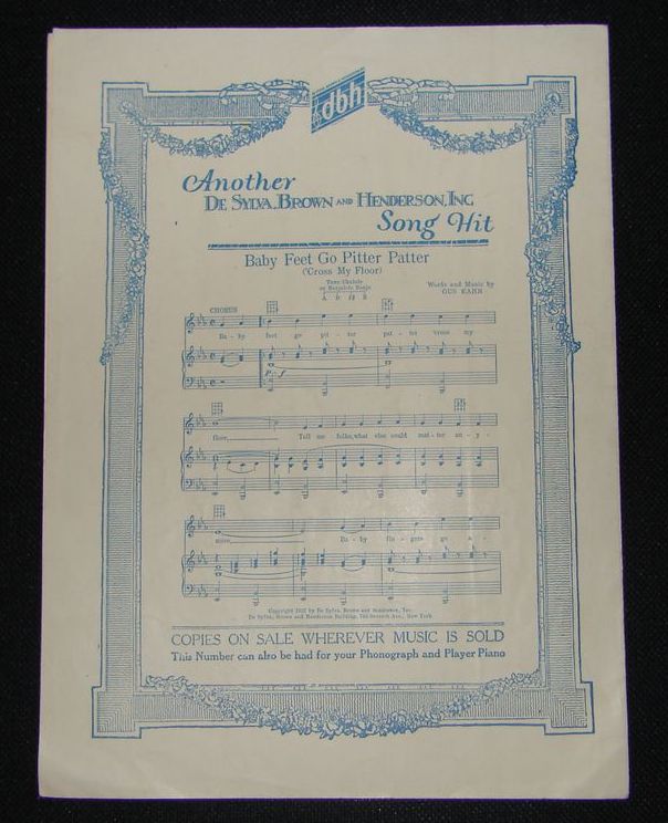 Vintage Sheet Music from 1927 "So Blue" Vintage Sheet Music from 1927 "So Blue"