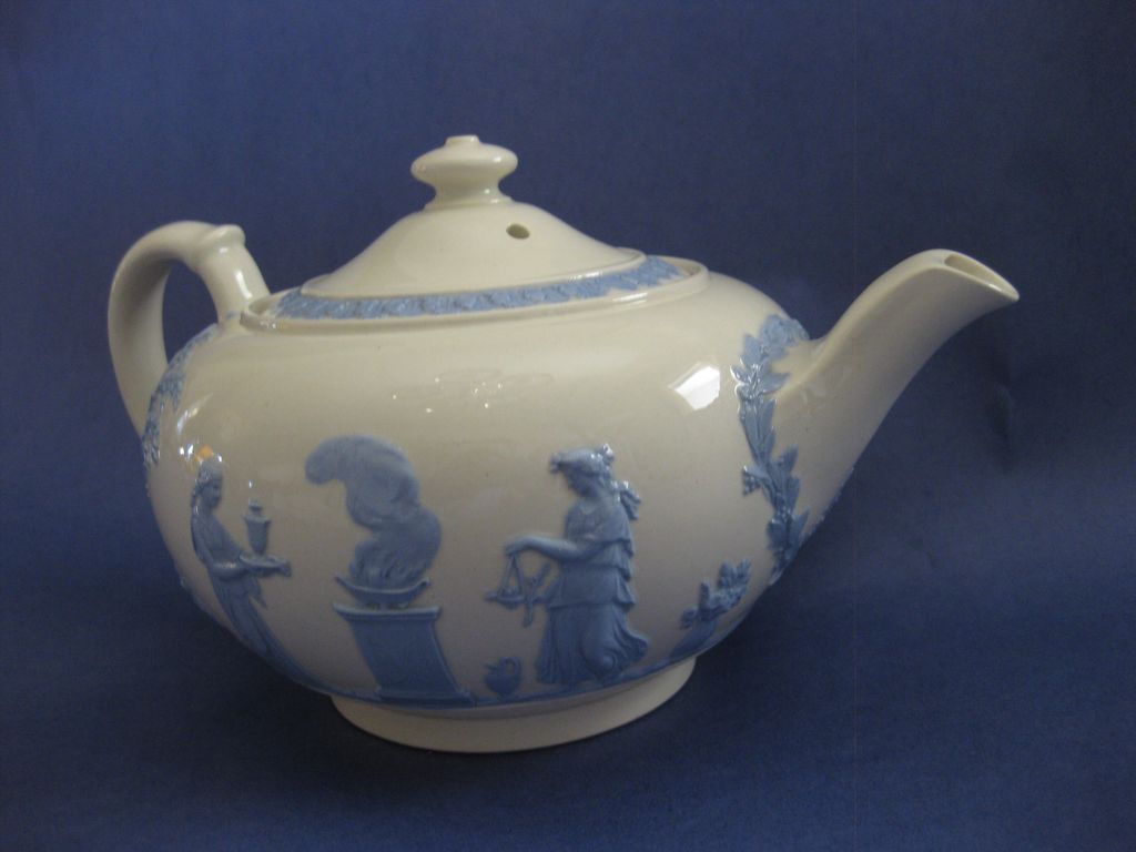 Wedgwood Queens Ware Classical Scene Teapot Wedgwood Queens Ware Classical Scene Teapot