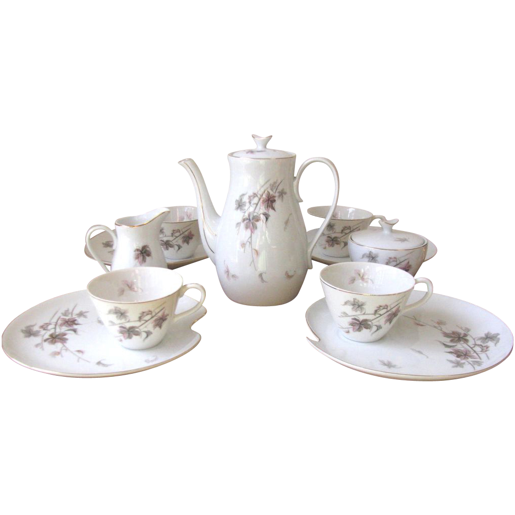 purple tea set toy