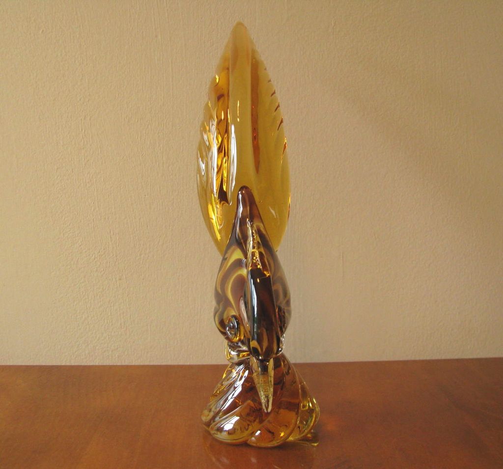 Vintage 1970 JI Co Murano Art Glass Pheasant Vintage 1970 JI Co Murano Art Glass Pheasant