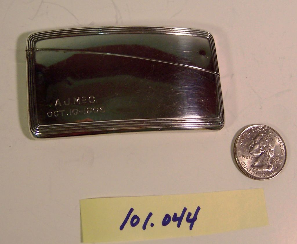 Antique Sterling Silver Card Case | 1906 Antique Sterling Silver Card Case | 1906