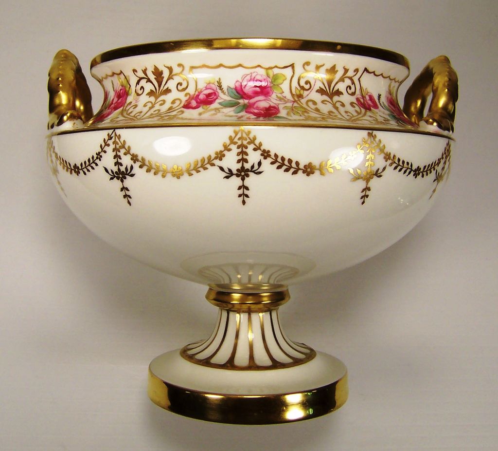 CAULDON Handled Urn | English Porcelain CAULDON Handled Urn | English Porcelain