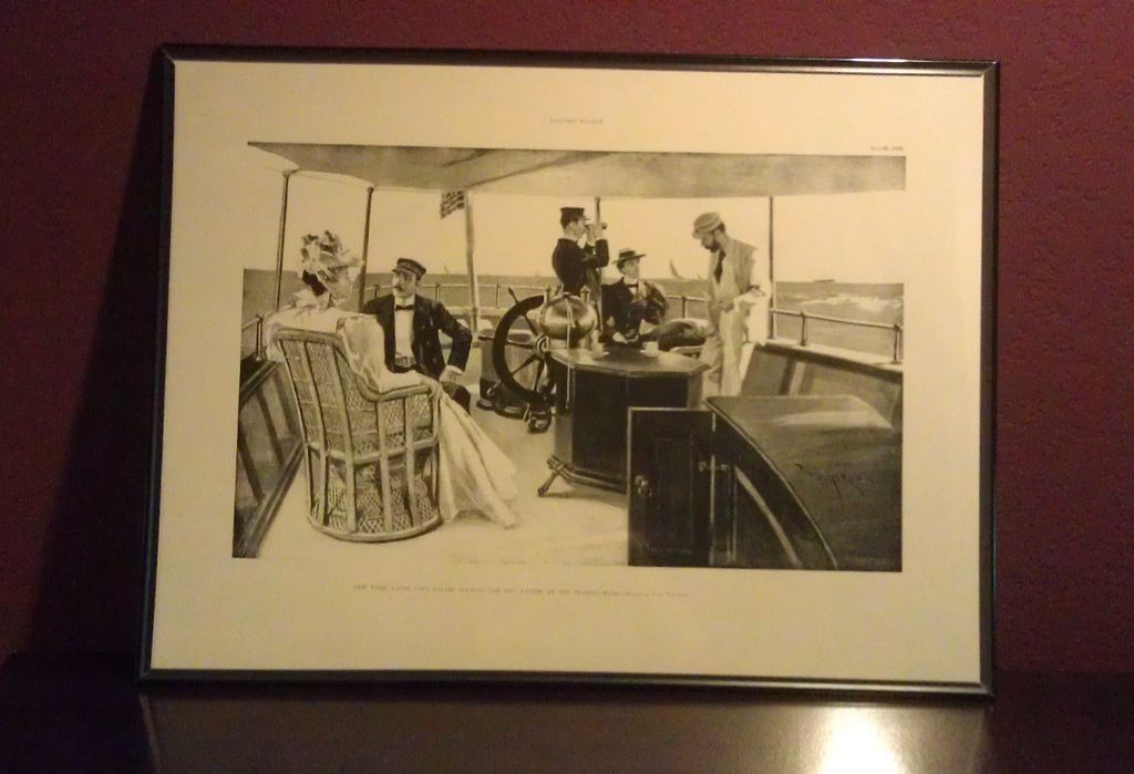 "T. de Thulstrup Litho print of Original Circa 1902 New York Yacht Club ... "T. de Thulstrup Litho print of Original Circa 1902 New York Yacht Club ...