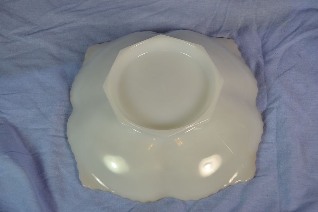 Anchor Hocking Milk Glass Footed Bowl Anchor Hocking Milk Glass Footed Bowl