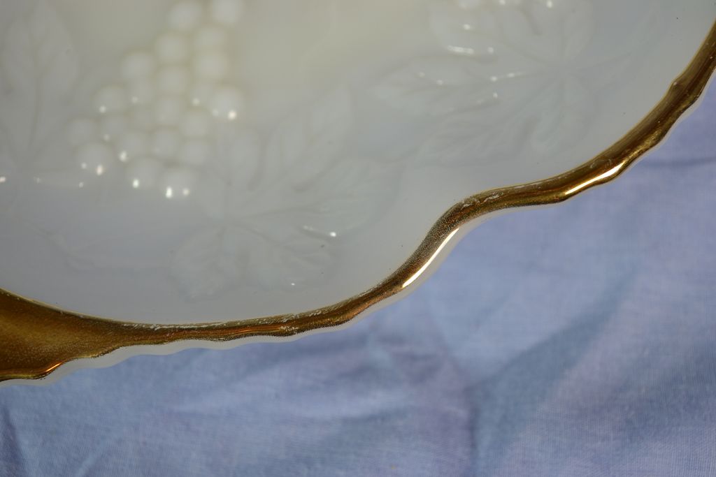 Anchor Hocking Milk Glass Footed Bowl Anchor Hocking Milk Glass Footed Bowl
