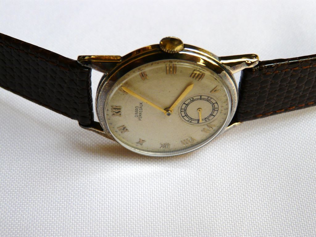 Elegant Vintage 1940s or 50s Girard Perregaux Wrist Watch Elegant Vintage 1940s or 50s Girard Perregaux Wrist Watch