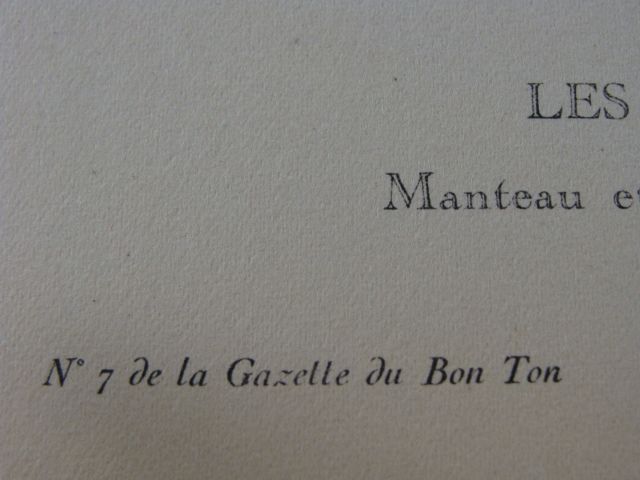 French Print: La Gazette du Bon Ton, Les Deux Soeurs, Mario Simon, 1921 French Print: La Gazette du Bon Ton, Les Deux Soeurs, Mario Simon, 1921