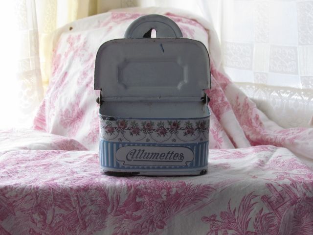 Famous "Guirlande de Roses" Enamelware Match Box by BB Freres Famous "Guirlande de Roses" Enamelware Match Box by BB Freres