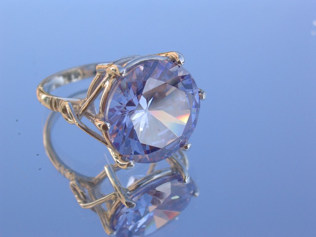 Sterling Large Amethyst (Man Made) Gemstone Incredible Ladies Ring Sterling Large Amethyst (Man Made) Gemstone Incredible Ladies Ring