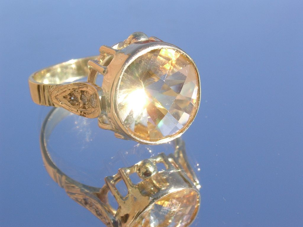 14kt Briolette Citrine/Multi Diamond Ladies Ring 14kt Briolette Citrine/Multi Diamond Ladies Ring