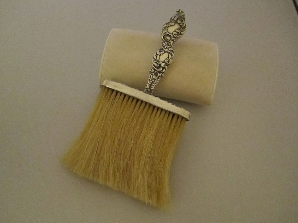 Victorian Sterling Unger Brothers Whisk Brush Victorian Sterling Unger Brothers Whisk Brush