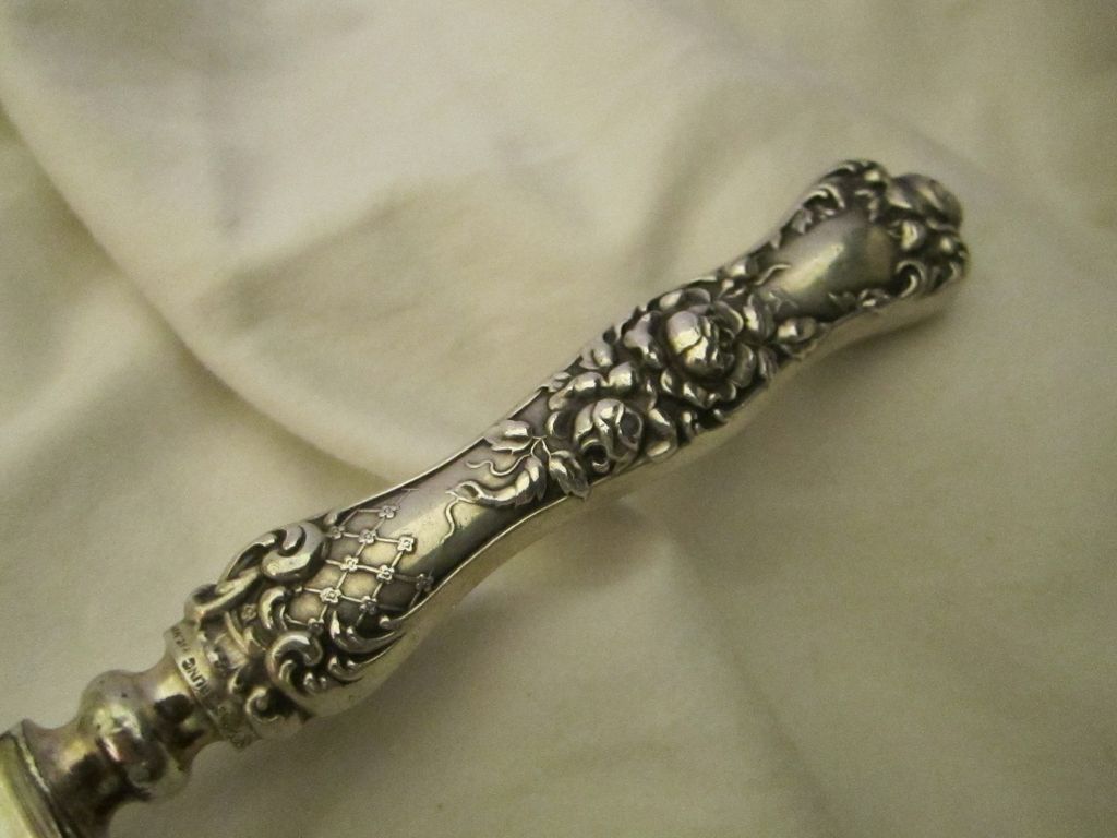 Victorian Shiebler Sterling American Beauty Cake Server Victorian Shiebler Sterling American Beauty Cake Server