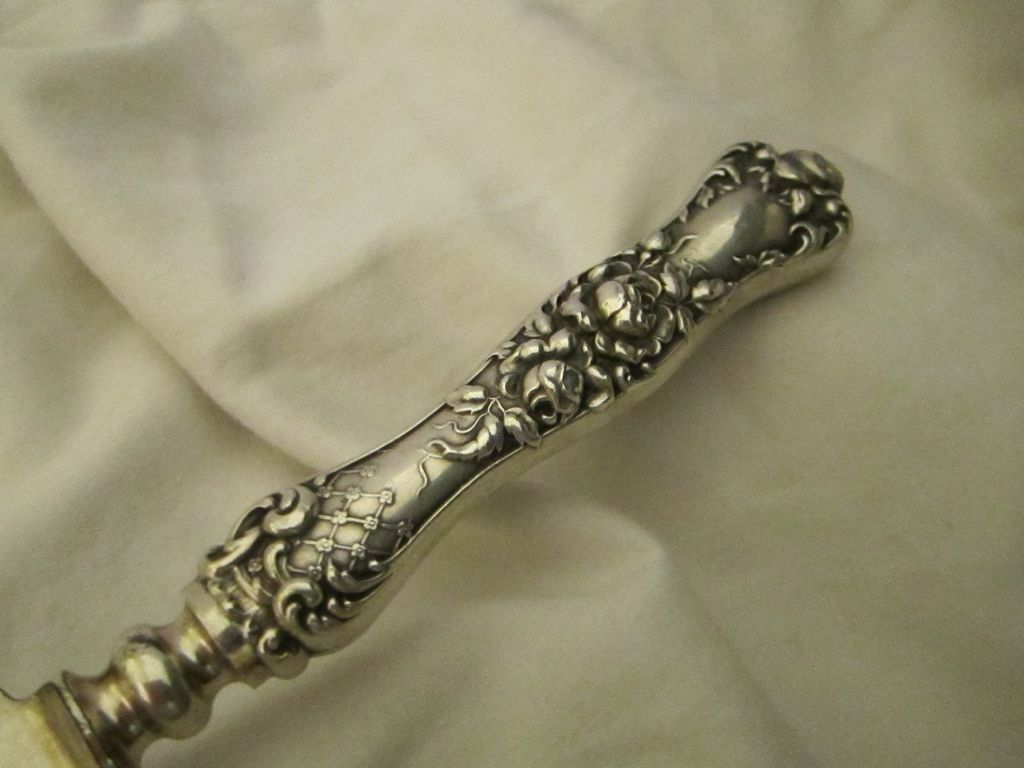 Victorian Shiebler Sterling American Beauty Cake Server Victorian Shiebler Sterling American Beauty Cake Server