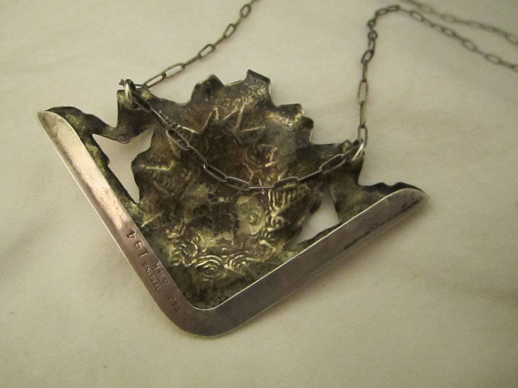 Amazing Victorian Sterling 14k Pendant Necklace Shiebler Amazing Victorian Sterling 14k Pendant Necklace Shiebler