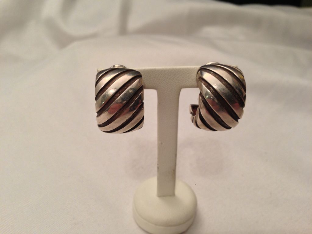Tiffany & Co Sterling Silver 1995 Atlas Earrings Tiffany & Co Sterling Silver 1995 Atlas Earrings