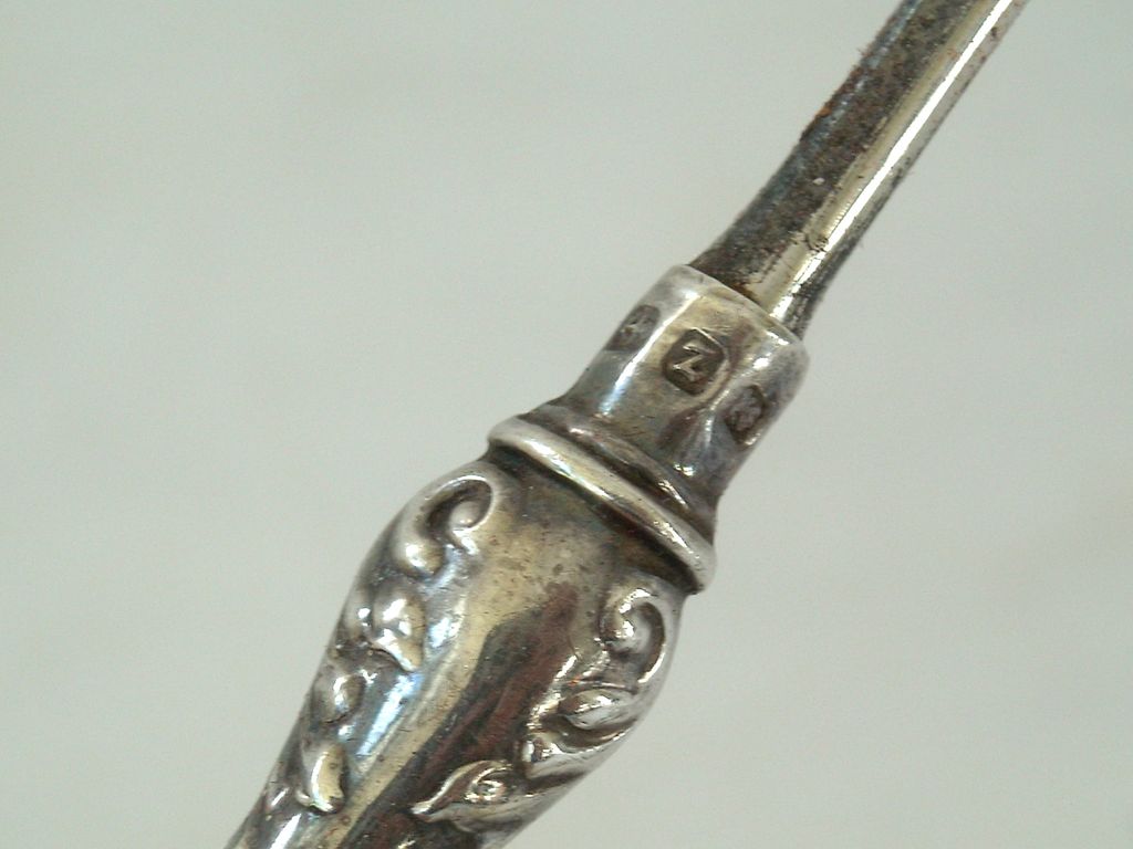English Cased Solid Silver Manicure Set Levi & Salaman 1924 English Cased Solid Silver Manicure Set Levi & Salaman 1924