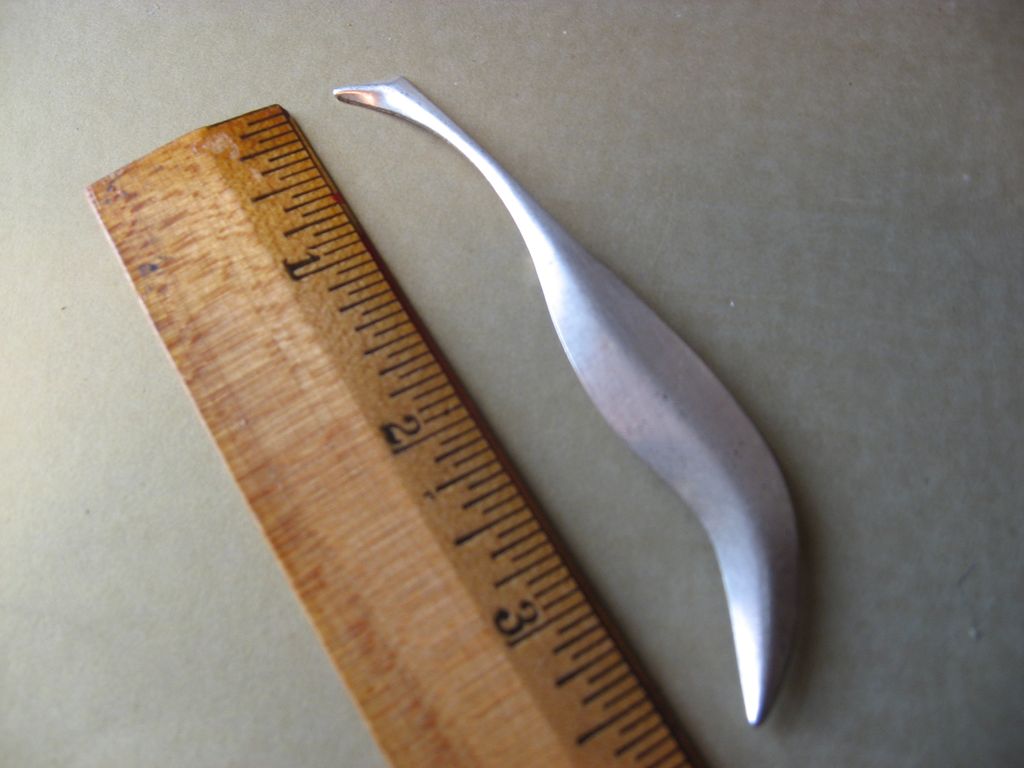 Sterling Silver Marked Brooch/Pin, Modernistic Version of a Bird Sterling Silver Marked Brooch/Pin, Modernistic Version of a Bird
