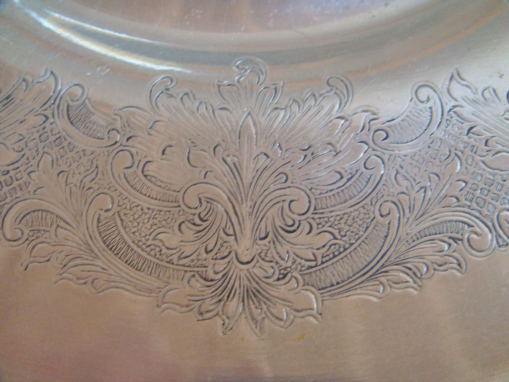 12" Embossed Aluminum Centerpiece Bowl 12" Embossed Aluminum Centerpiece Bowl