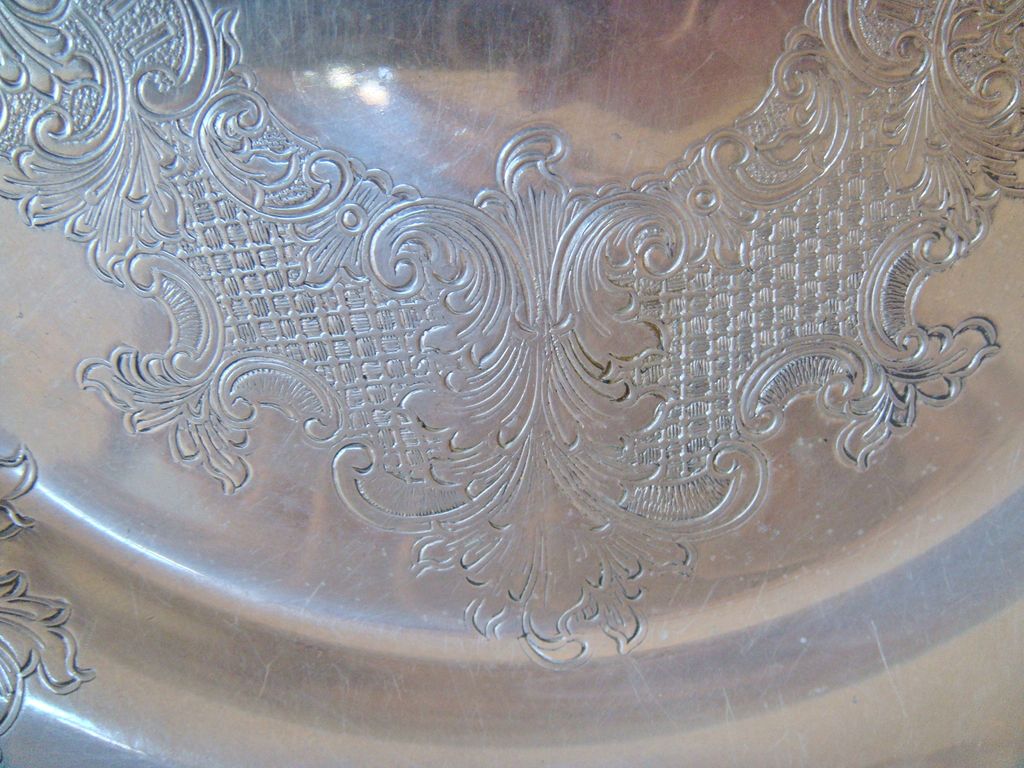 12" Embossed Aluminum Centerpiece Bowl 12" Embossed Aluminum Centerpiece Bowl