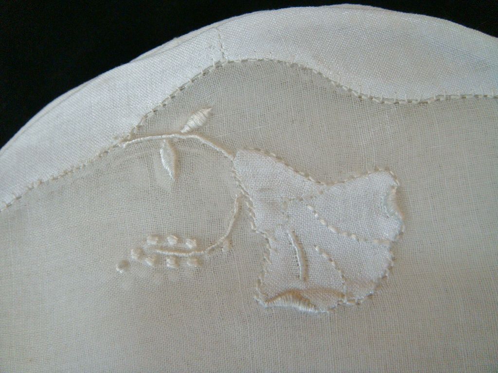 12 Never Used Madeira Organdy Goblet Rounds or Coasters 12 Never Used Madeira Organdy Goblet Rounds or Coasters