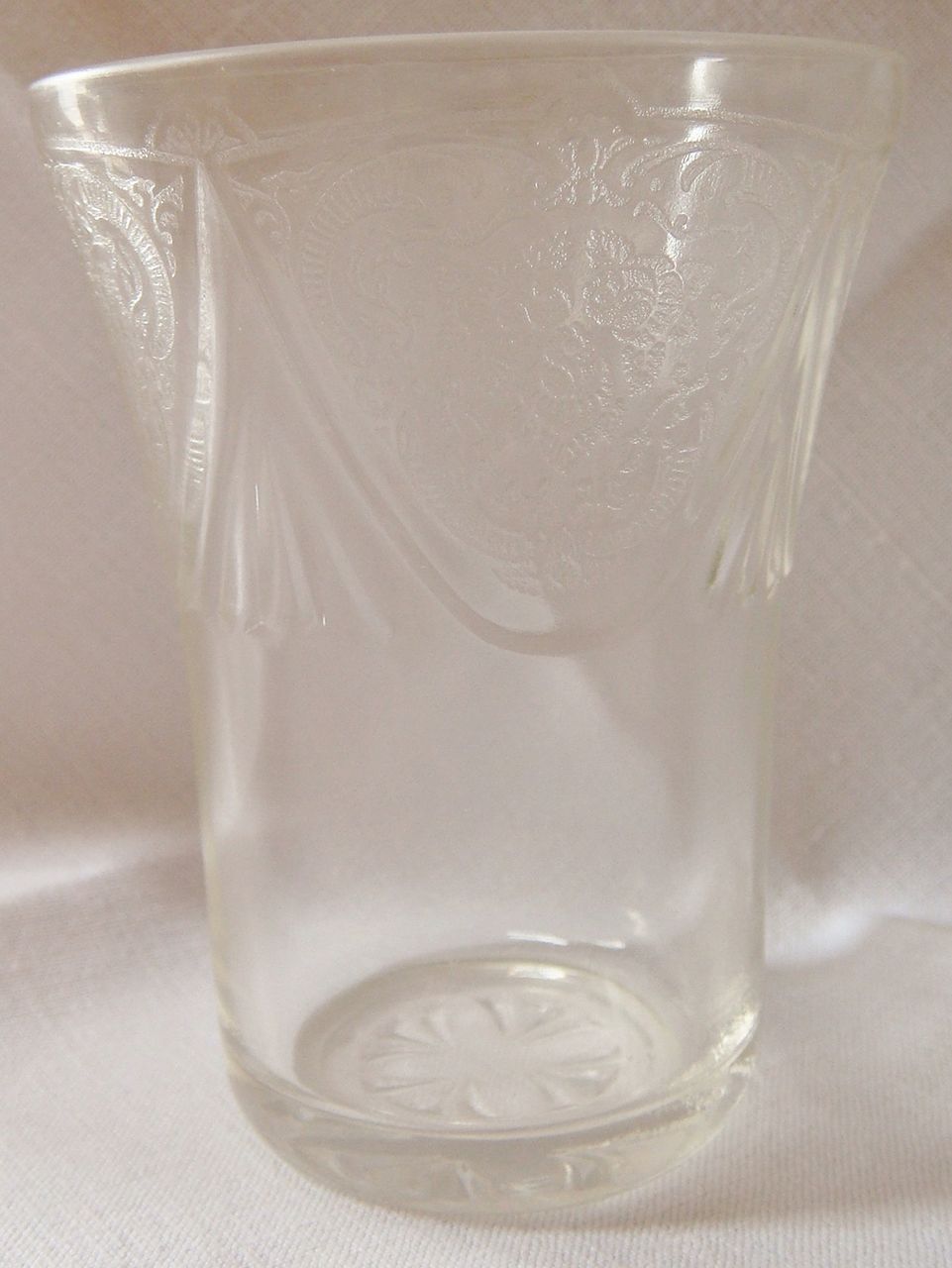 Crystal Hazel Atlas Royal Lace Juice Glass Crystal Hazel Atlas Royal Lace Juice Glass