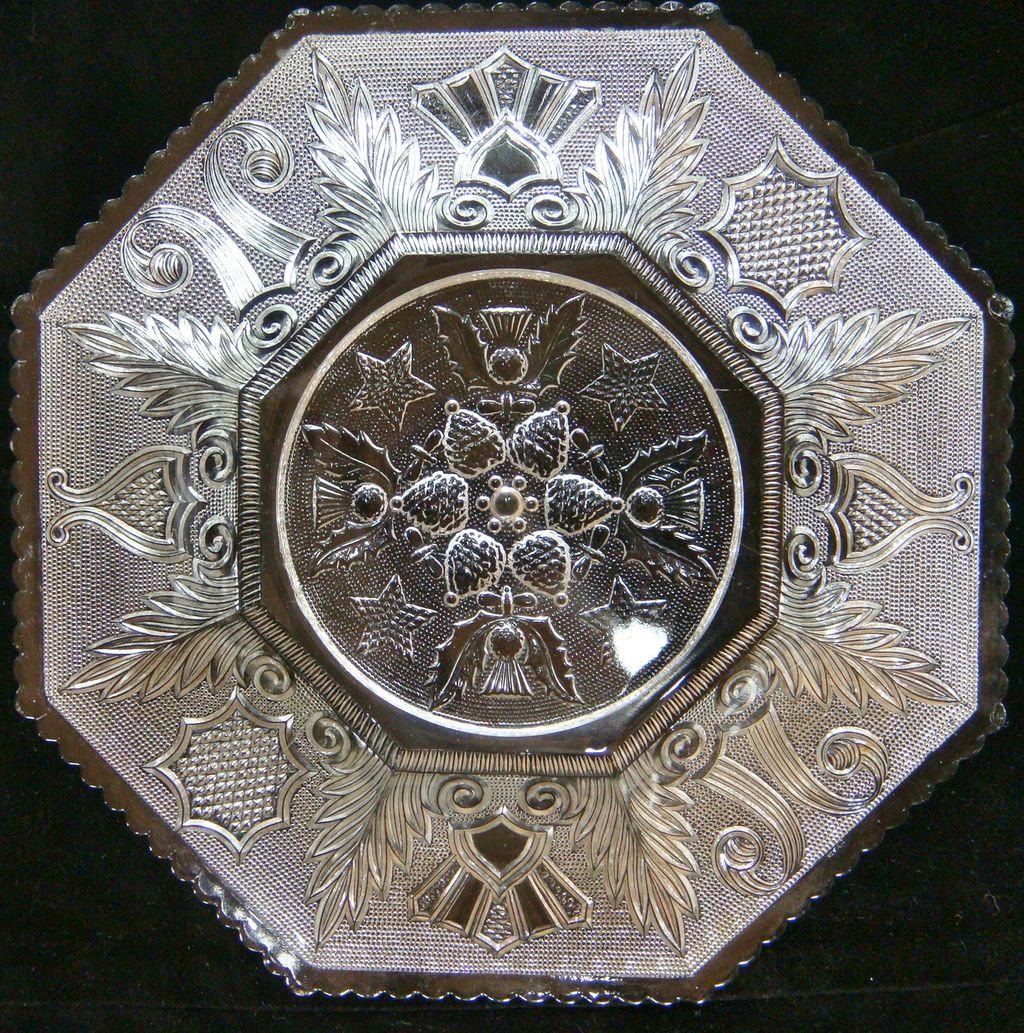 EAPG Boston & Sandwich Beehive & Thistle Glass Plate, Shallow Bowl EAPG Boston & Sandwich Beehive & Thistle Glass Plate, Shallow Bowl