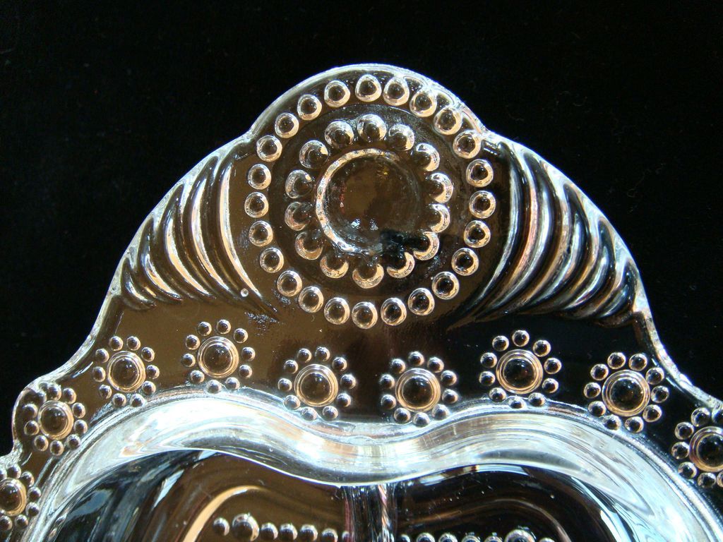 Oval Divided Glass Relish Dish Oval Divided Glass Relish Dish
