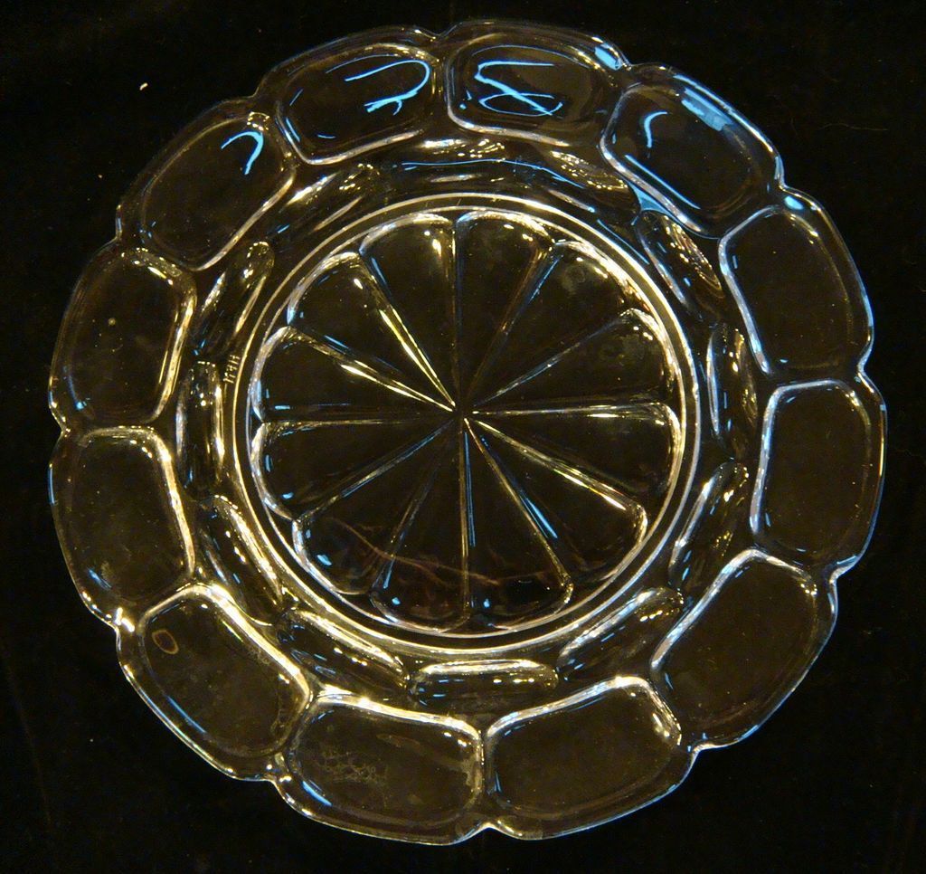 Set 4 Fostoria HFM Argus Crystal 8" Plates Set 4 Fostoria HFM Argus Crystal 8" Plates