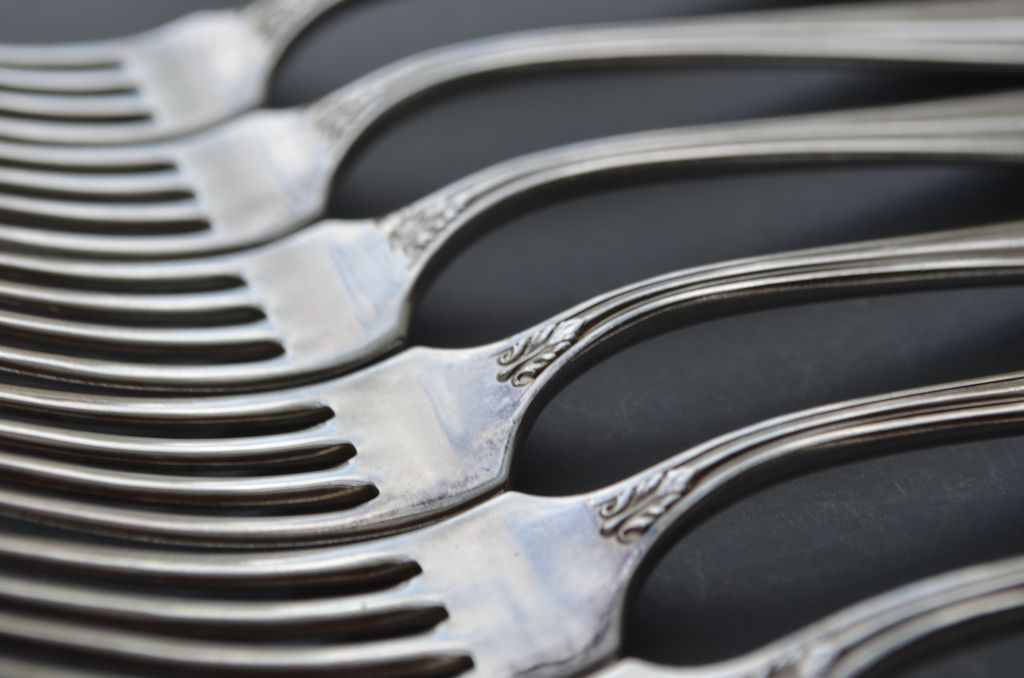 Rockford S.P. Co. Set of 6 Luncheon Forks HAWTHORN Pattern 1908 Rockford S.P. Co. Set of 6 Luncheon Forks HAWTHORN Pattern 1908