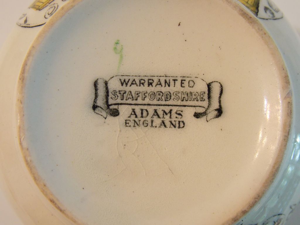 Staffordshire Adams Farmers Arms Grandfather Mug Staffordshire Adams Farmers Arms Grandfather Mug