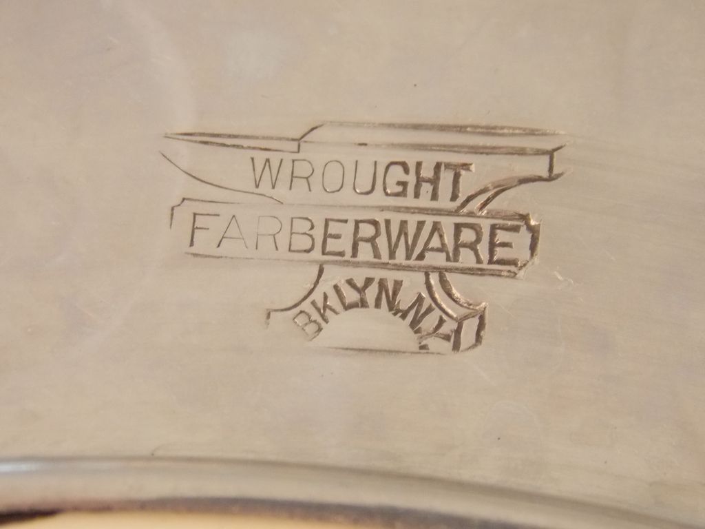 Limoges Plate Farberware Aluminum Tray Limoges Plate Farberware Aluminum Tray