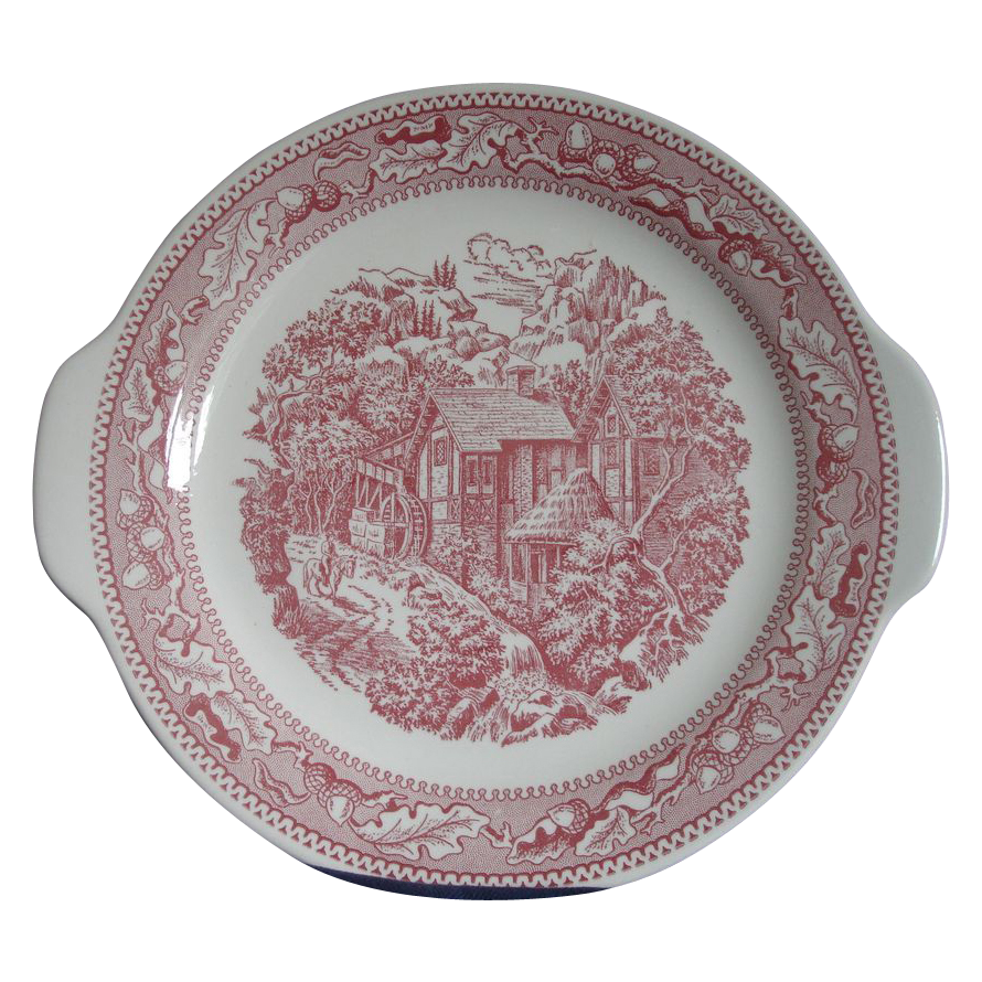 Royal China Co. 'Memory Lane' Pink Cake Plate Royal China Co. 'Memory Lane' Pink Cake Plate