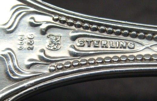 12 3/4" Towle Old Newbury Solid Sterling Silver Soup Ladle 12 3/4" Towle Old Newbury Solid Sterling Silver Soup Ladle