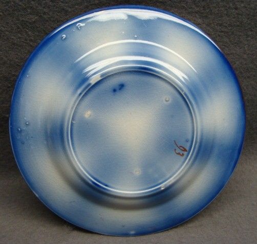 Flow Blue Gaudy Welsh Wagon Wheel Pattern Child's Plate 1 Flow Blue Gaudy Welsh Wagon Wheel Pattern Child's Plate 1